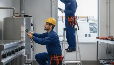 Marietta, GA plumber repairing a home pipe for fast emergency plumbing service