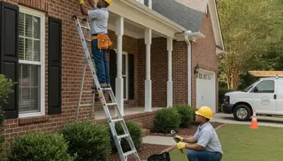 Emergency plumber truck in Marietta, GA, for plumbing repair and leak service
