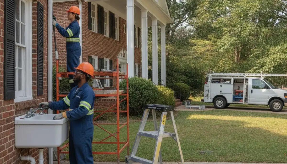 Marietta, GA plumbing repair technician providing emergency leak and pipe repair services