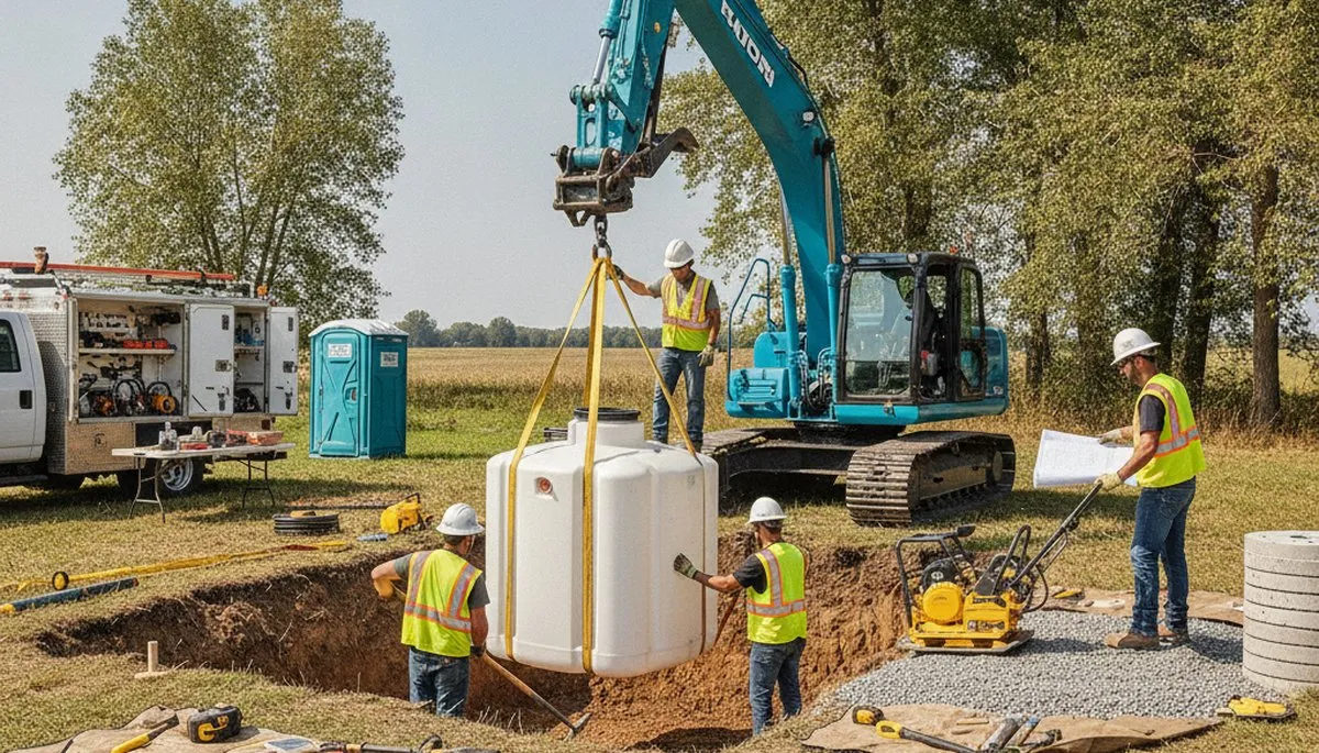 Septic tank installation for Marietta, GA homes by On Call Plumbers