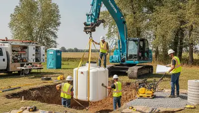 Septic tank installation for Marietta, GA homes by On Call Plumbers
